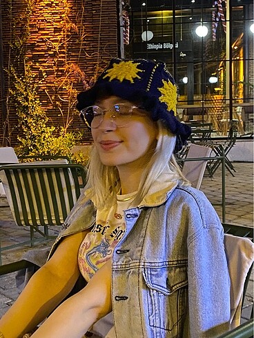 Bucket Şapka - Güneş Motif Şapka