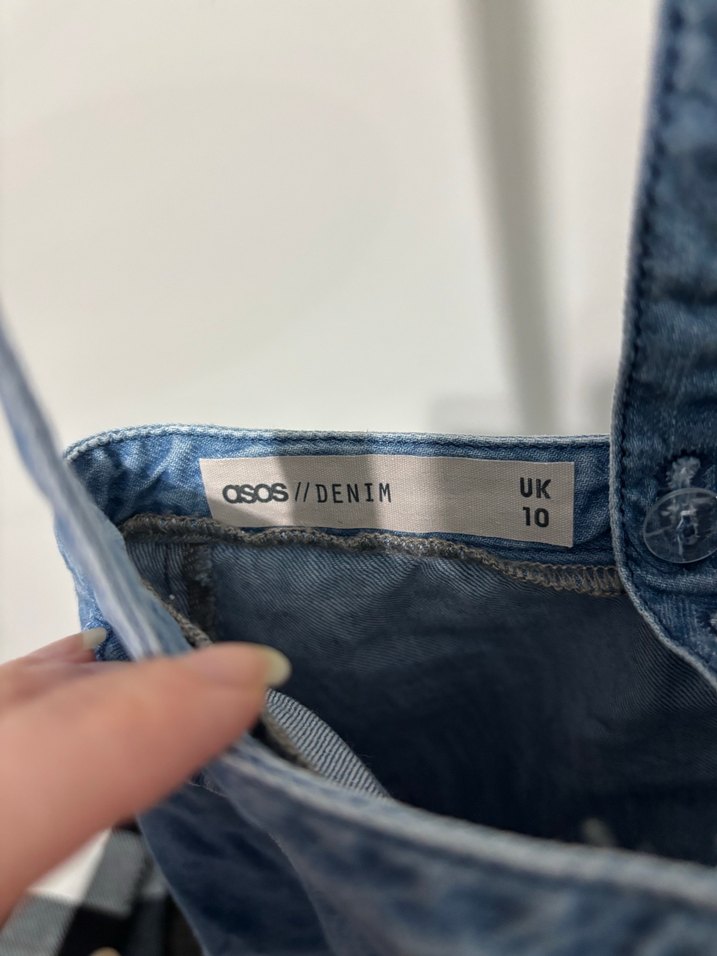 Kadın Mavi Denim Askılı Midi Tulum - Görsel 3