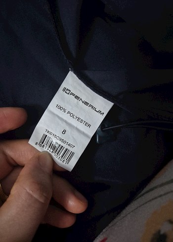 Erkek Kapüşonlu Uzun Lacivert Rüzgarlık - Görsel 3