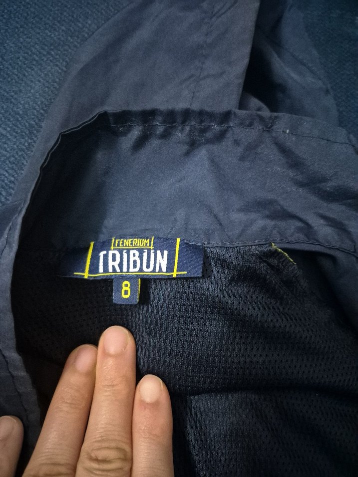 Erkek Kapüşonlu Uzun Lacivert Rüzgarlık - Görsel 5