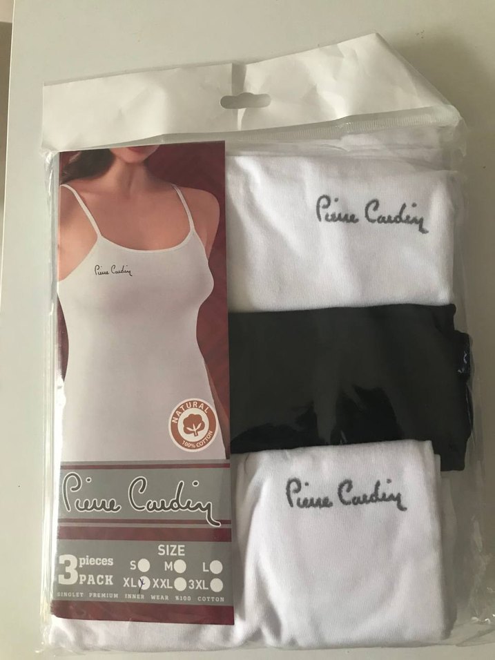 Pierre Cardin  Beyaz Atlet 3'lü - Görsel 2