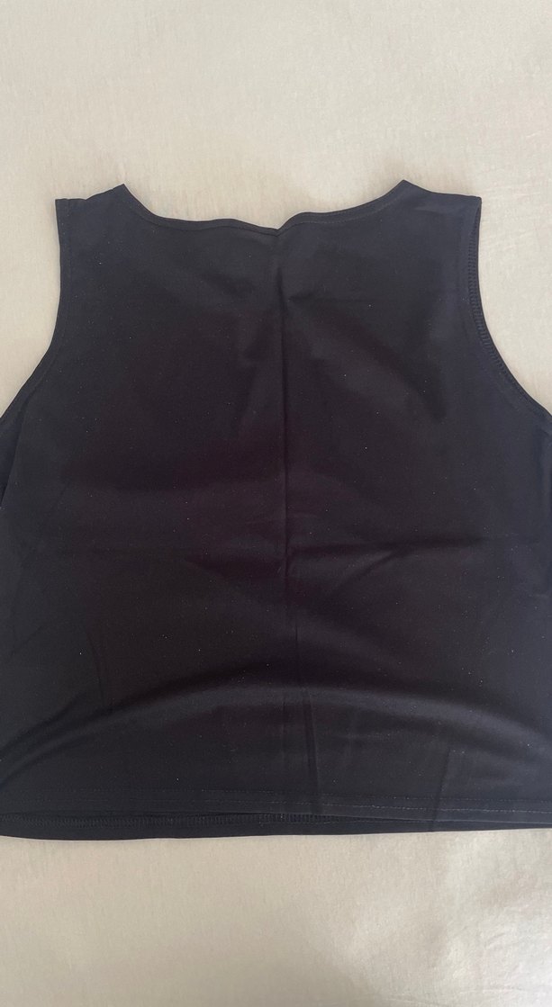 Siyah kolsuz NYC Bluz - Görsel 2