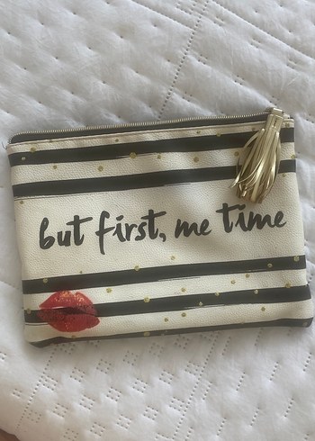 Beyaz Püsküllü Bohem Makyaj Çantası - Görsel 4