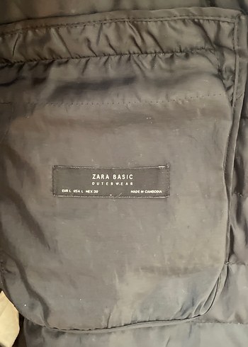 Siyah Midi Kadın Kapitone Zara Mont - Görsel 9