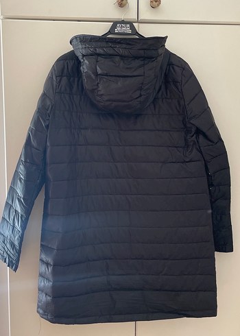 Siyah Midi Kadın Kapitone Zara Mont - Görsel 4