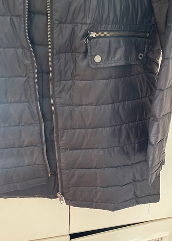 Siyah Midi Kadın Kapitone Zara Mont - Görsel 2