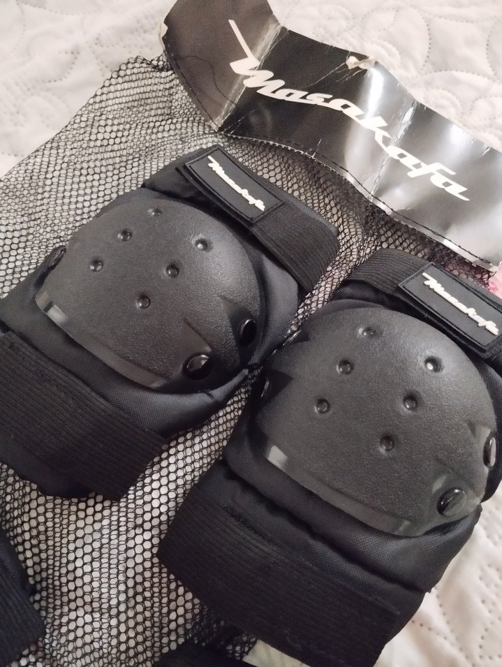 Siyah Biker Motosiklet Dizlikleri Velcro - Görsel 2