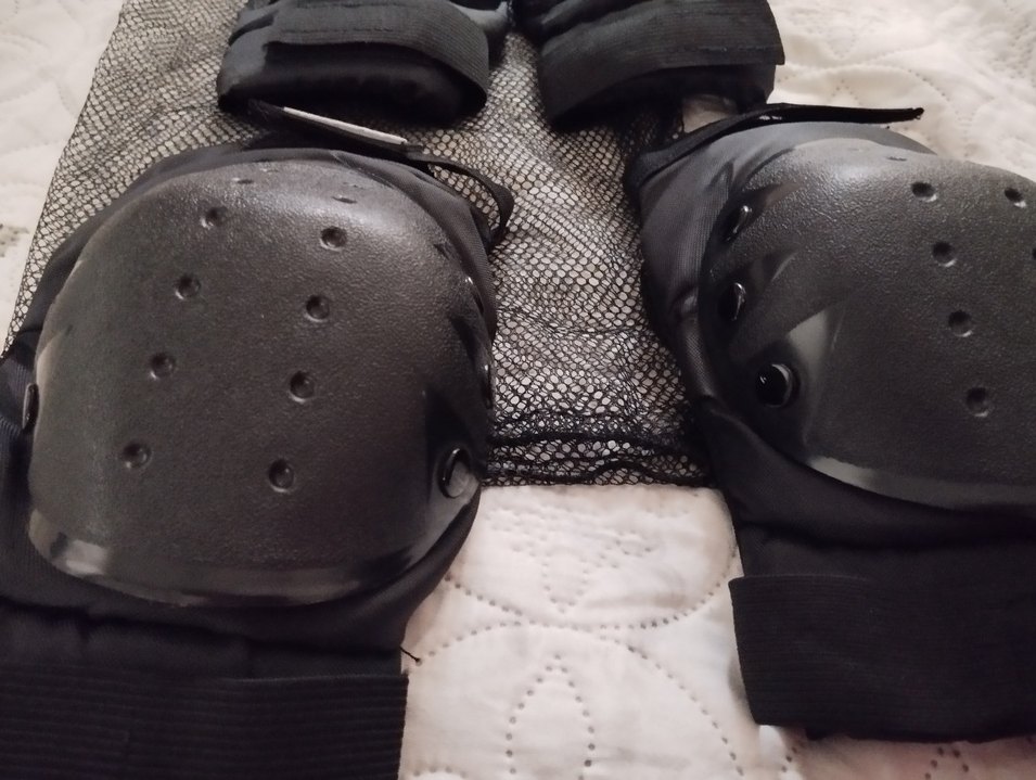 Siyah Biker Motosiklet Dizlikleri Velcro - Görsel 3