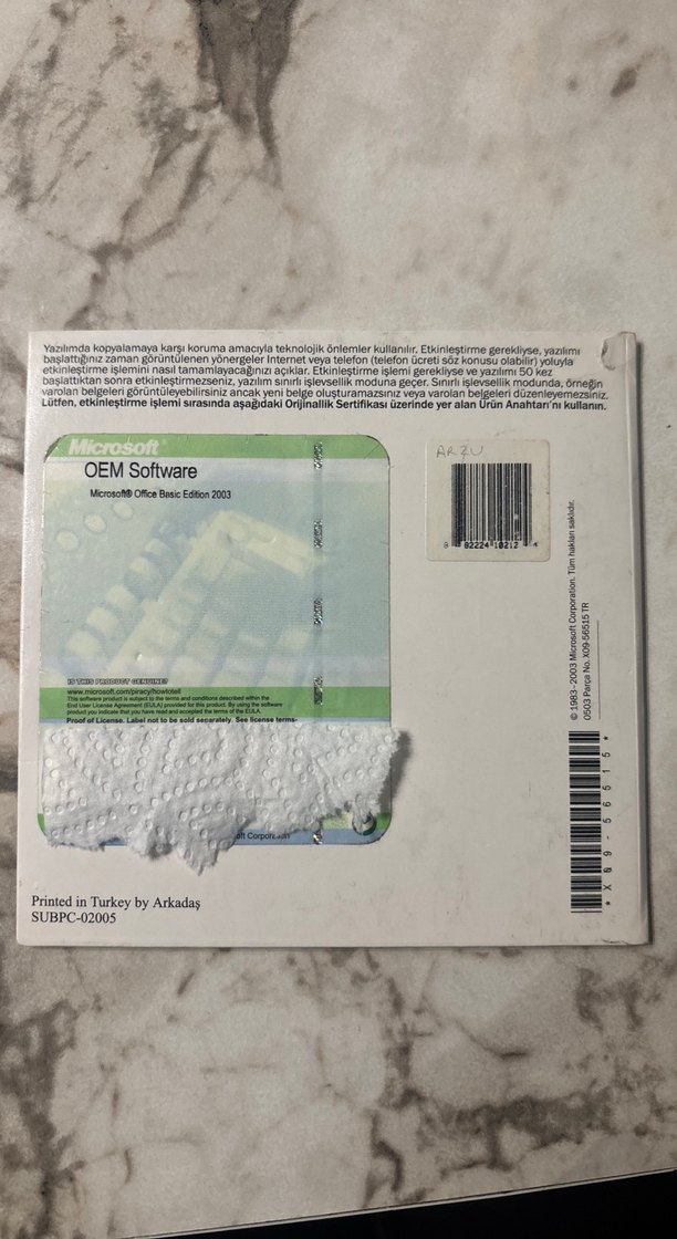 Microsoft ofis Yazılım CD' - Görsel 2