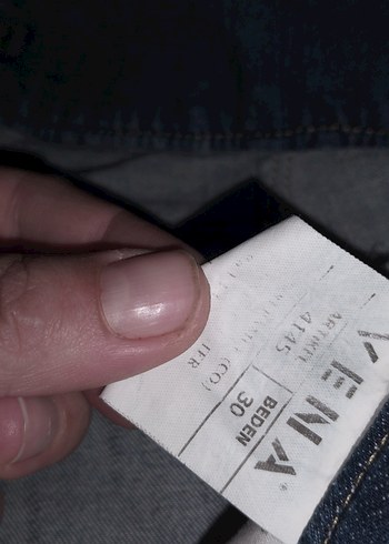 30 Beden Gri Mavi Kadın Denim Şort Bol Kesim