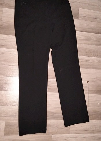 Siyah Midi Kumaş Kadın Pantolon