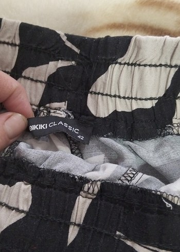 Erkek Siyah Beli Lastikli Desenli Mini Şort - Görsel 3