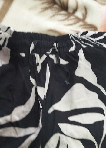 Erkek Siyah Beli Lastikli Desenli Mini Şort - Görsel 4