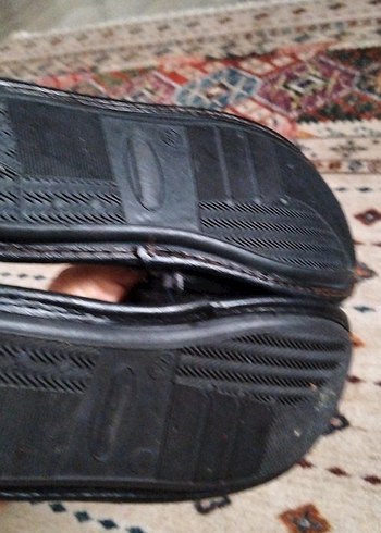 Erkek Siyah Tokalı Ev Terliği - Görsel 5