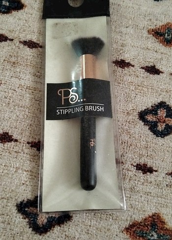 Bej Saplı Stippling Makyaj Fırçası - Görsel 2