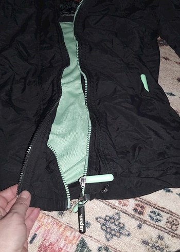 Siyah Fermuarlı Kadın Ceket - Görsel 2