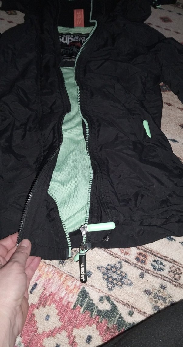 Siyah Fermuarlı Kadın Ceket - Görsel 2