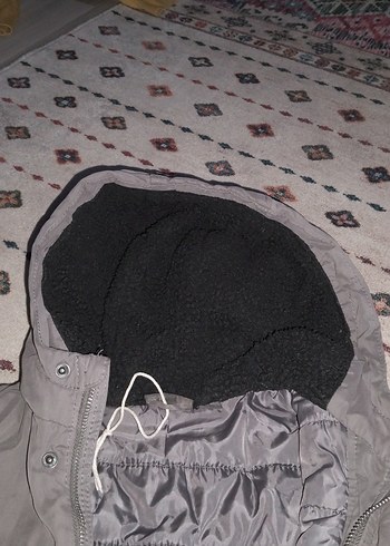 Gri Erkek Çocuk Kapüşonlu Mont - Görsel 5