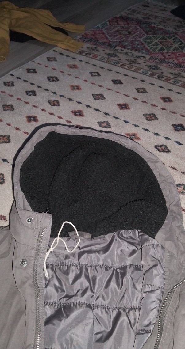 Gri Erkek Çocuk Kapüşonlu Mont - Görsel 5