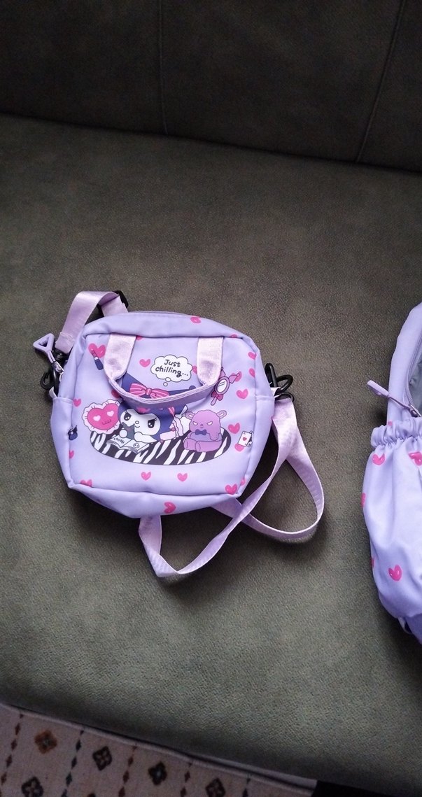 Pastel Mor Kuromi Çocuk Okul Çantası - Görsel 2