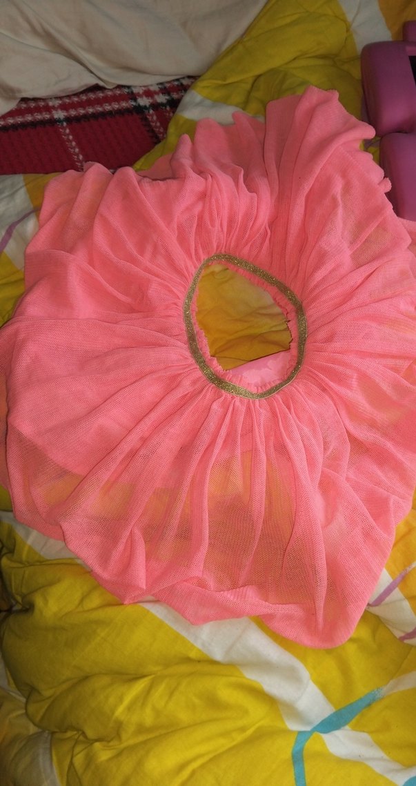 Pembe Fırfırlı Bol Kesim Kız Eteği - Görsel 3