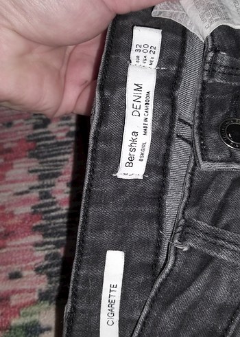 Gri Kadın Bol Kesim Midi Kot Pantolon - Görsel 2