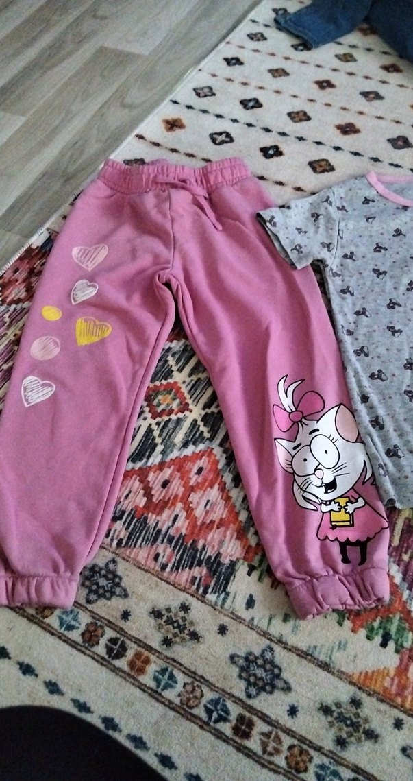 Kız Çocuk Pijama Takımı Pamuklu Örme - Görsel 3