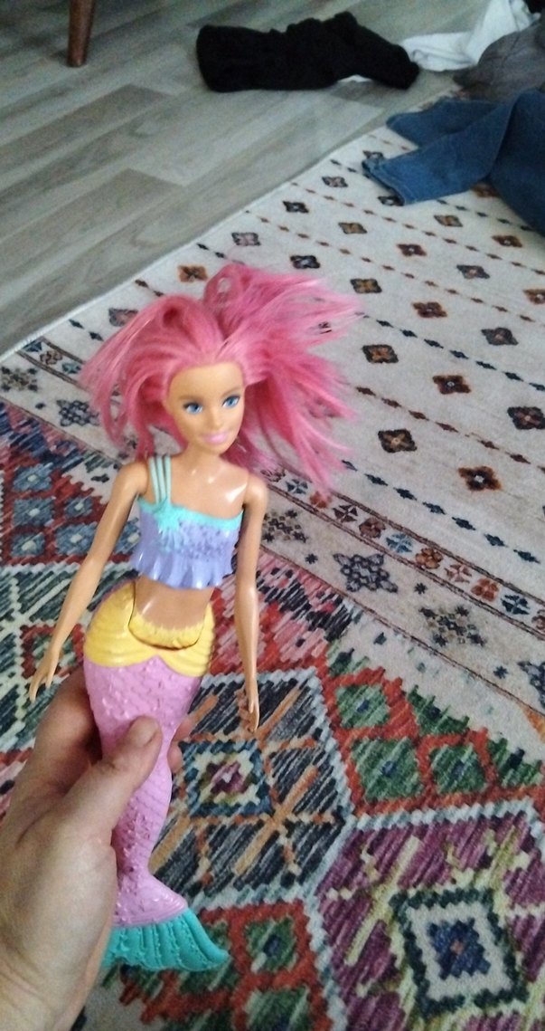 Pastel Renkli Deniz Kızı Bebek - Görsel 3