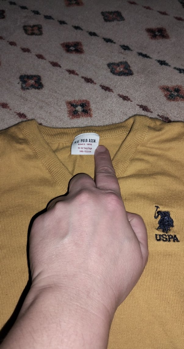 Sarı Erkek Çocuk Triko Kazak - Görsel 3