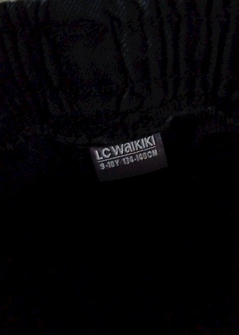 Siyah Erkek Çocuk Bol Kesim Kot Pantolon - Görsel 3