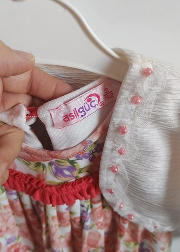 Çiçek Desenli Pileli Kız Çocuk Elbisesi - Görsel 2