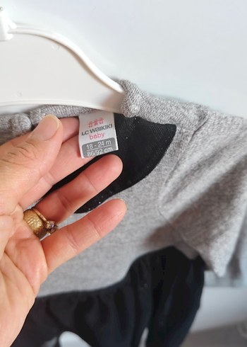 Gri Tül Detaylı Uzun Kollu Kız Elbise - Görsel 2