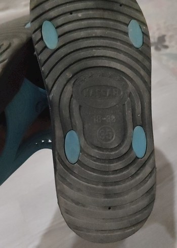 Mavi Erkek Çocuk Tokalı Terlik - Görsel 2