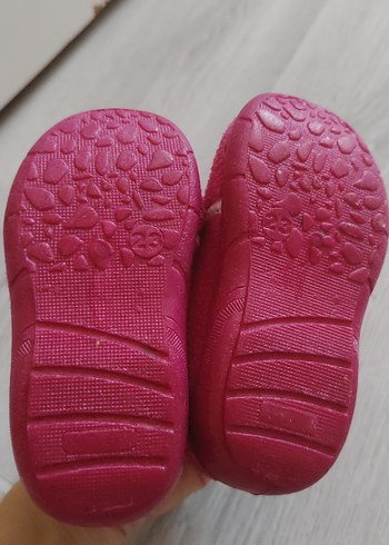 Kız Çocuk Pembe Nakışlı Sıcak Terlik - Görsel 2