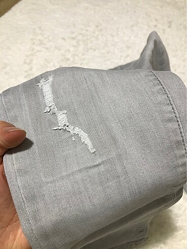 6 Yaş Beden gri Renk Erkek çocuk kot pantolon