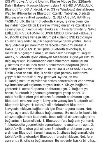 Kompakt Siyah Kablosuz Klavye - Görsel 3