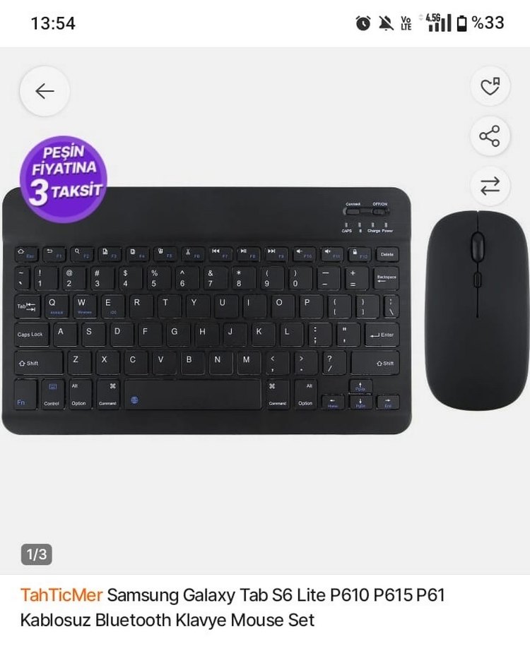 Kompakt Siyah Kablosuz Klavye - Görsel 4