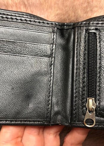 Siyah Deri Erkek Cüzdanı - Görsel 4