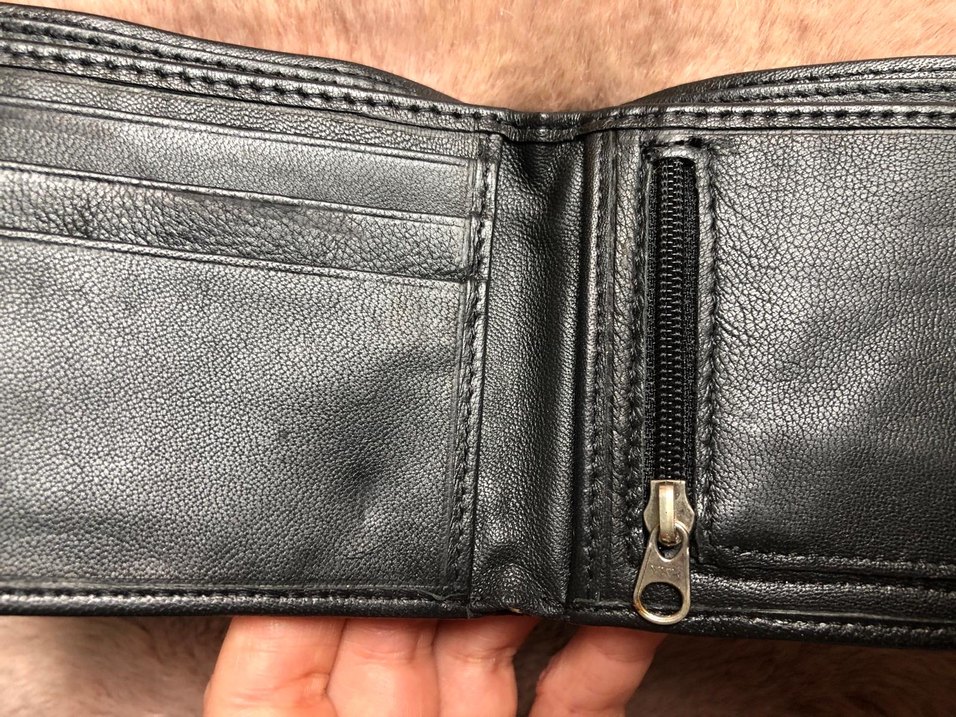 Siyah Deri Erkek Cüzdanı - Görsel 4
