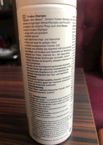 Gimborn Purcellin yağlı Kuru Köpek Şampuanı - Görsel 3