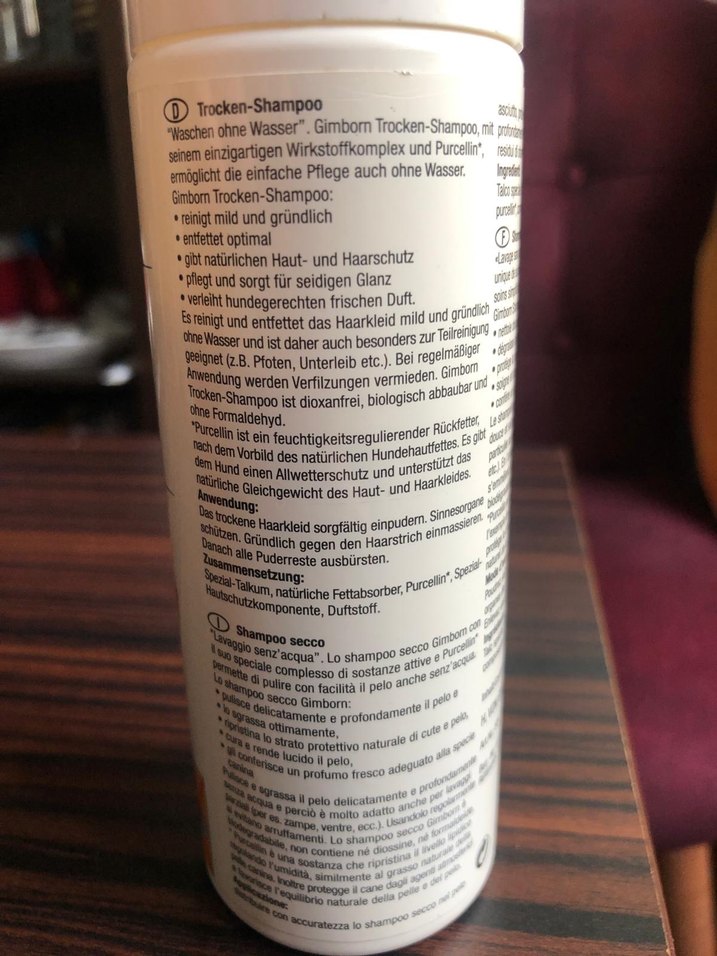 Gimborn Purcellin yağlı Kuru Köpek Şampuanı - Görsel 3