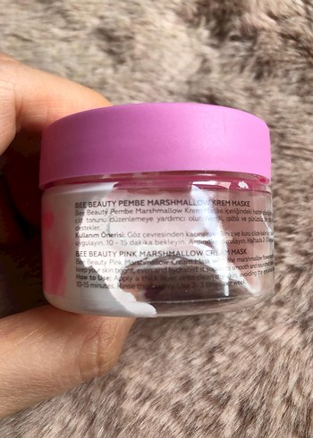 Bee beauty pembe Marshmallow Maske - Görsel 4
