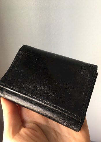 Üç gözlü Siyah Erkek Deri Cüzdan - Görsel 11