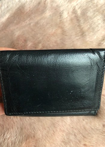 Üç gözlü Siyah Erkek Deri Cüzdan - Görsel 2