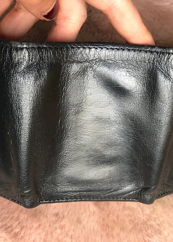 Üç gözlü Siyah Erkek Deri Cüzdan - Görsel 4