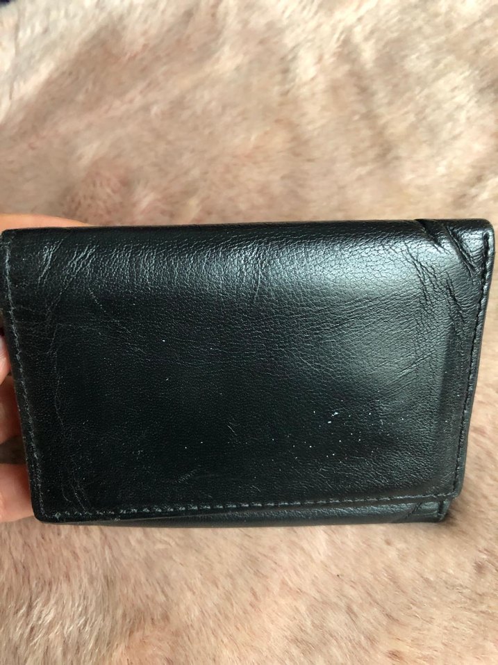 Üç gözlü Siyah Erkek Deri Cüzdan - Görsel 2
