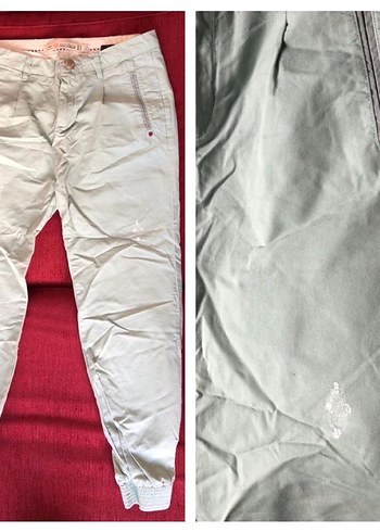 Zara çağla yeşili jogger pantolon - Görsel 7