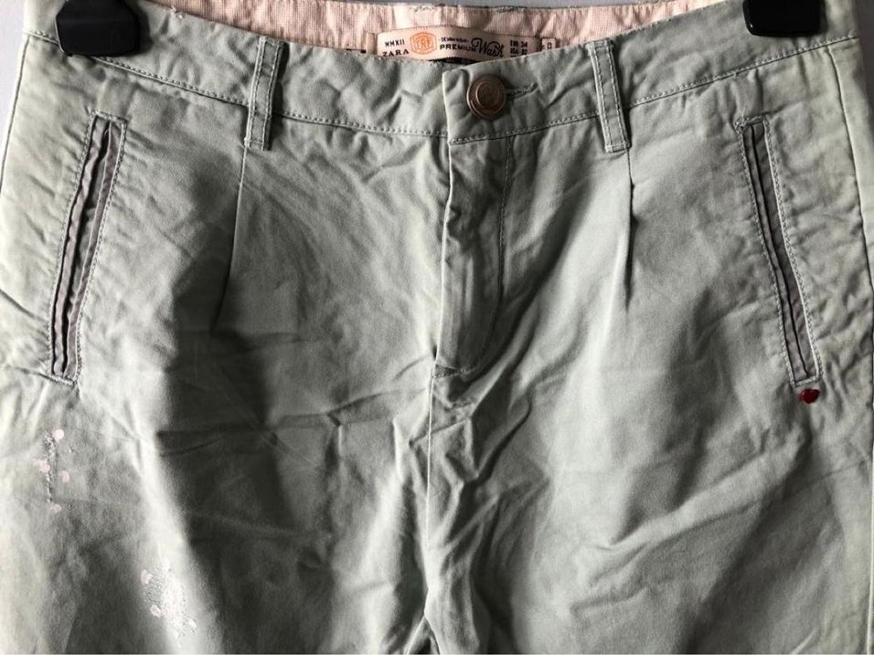 Zara çağla yeşili jogger pantolon - Görsel 3