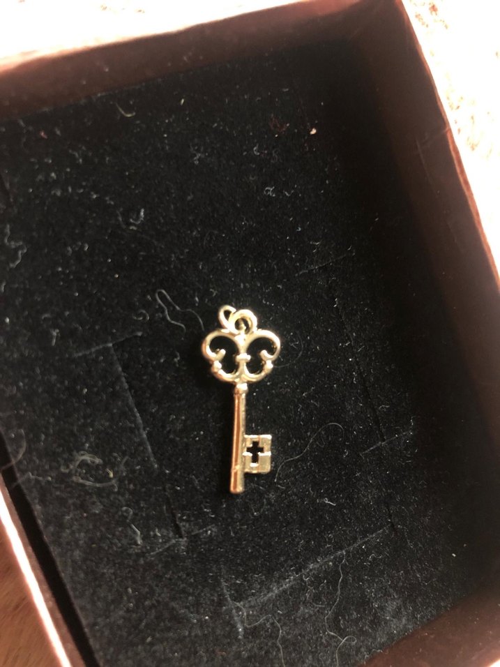 Yargıcı antik kilitli anahtar charm - kolye ucu - Görsel 2