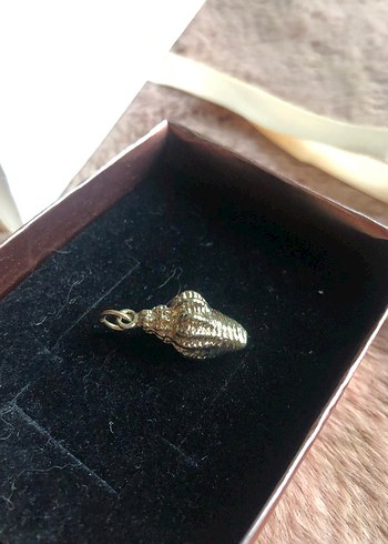 Yargıcı deniz kabuğu charm - kolye ucu - Görsel 4